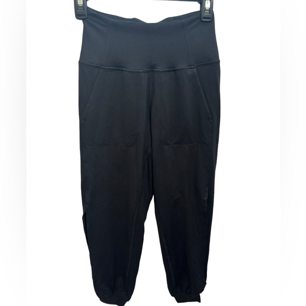 Lululemon Women’s Black High-Rise Cool Vent Side Slit Leggings Yoga Pants Size 4
